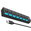 KLACK EUROPE - USB Multiport HUB 7 Ports USB 2.0 Concentrator Adapter KLACK