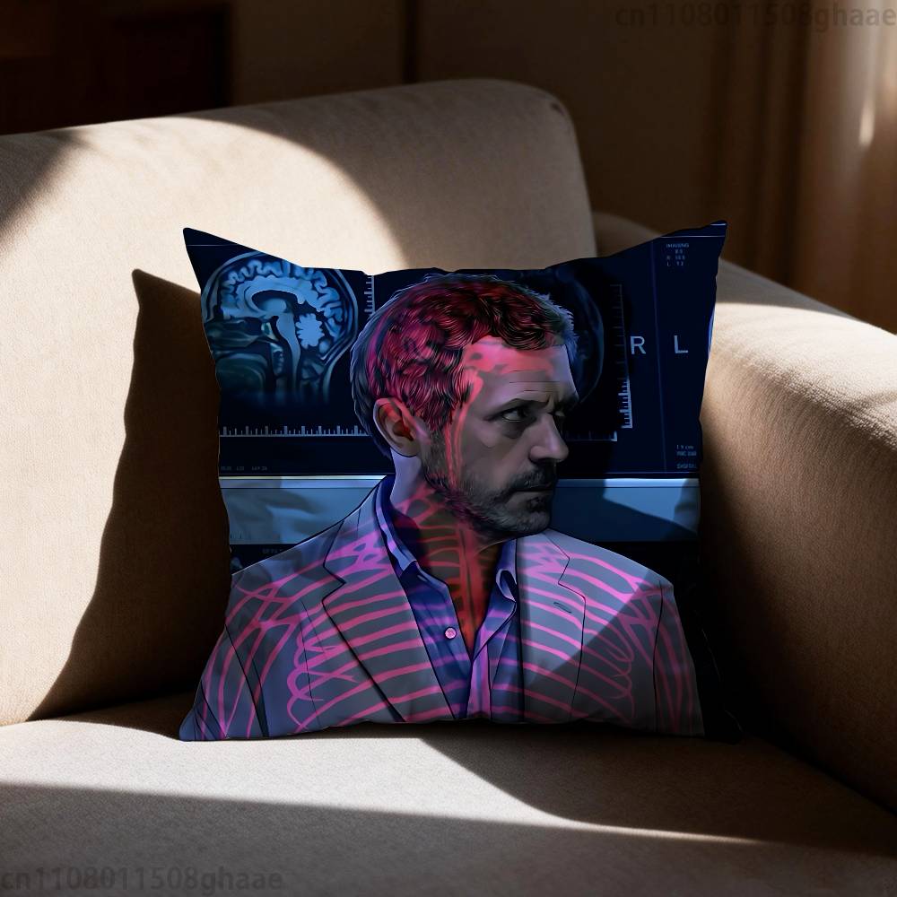 Classic House MD Pillow Case Antidustmite Pillowcase Invisible zipper silky short plush Sofa cushion cover
