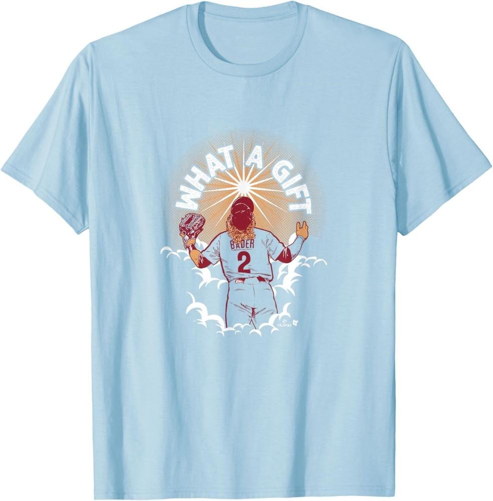 

Harrison Bader - What a Gift - Philadelphia Baseball T-Shirt XL