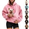 Vordere große Tasche Tier-Transport-Kapuzenpullover Freihändig Material Unisex Tasche Sweatshirt Langarm Tägliche Kleidung Kätzchen Welpen Halter