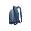 Coach Barrow Carriage Print Canvas And Faux Leather Backpack Men Backpack Blue 91532-JIP2U