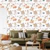 Animals Forest and Flowers Wallpaper for Living Room and Bedroom 50x1000
