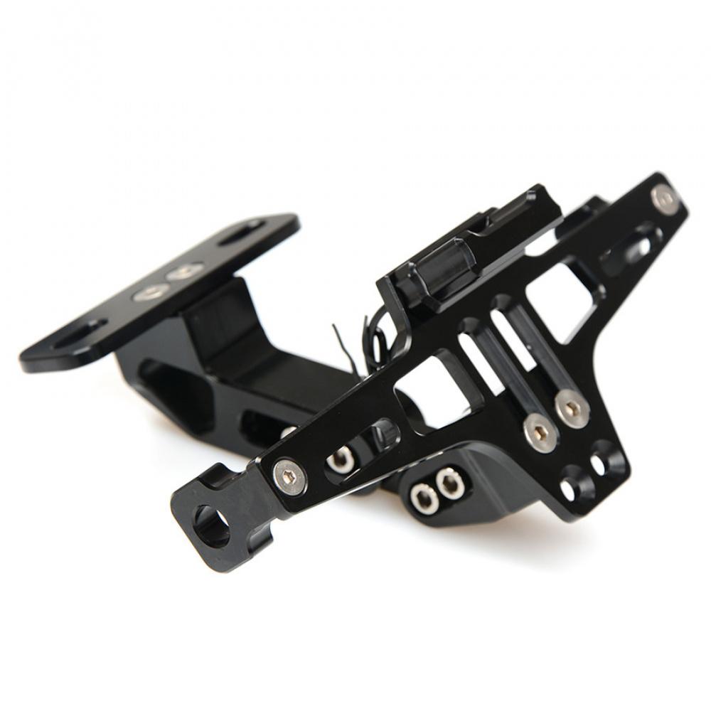 Blue Aluminium Alloy Motorbike Multiangle Adjustable License Number Plate Holder