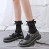 1 Paar Mittelhohe Socken Damen Japanische Spitze Spitze Lolita Weiß Lolita Prinzessinnen-Socken