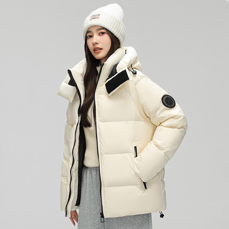 

Men s High-Quality Winter Down Jacket - 90% White Duck Down, Warm, Casual, Versatile, Short Outerwear M [105-115 pounds] брудно-білий