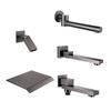 TLXT Concealed Shower Faucet with Foldable Spout