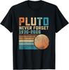 Pluto Never Forget Funny Astronomy Space Science Nerd Gift Unisex T-Shirt