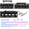 M Lok Picatinny Rail 5 7 9 11 13 Slots Mlok Scope Mount Weaver Nylon Picatinny Side Rails