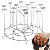 Easy To Use Stainless Steel Air Fryer Skewer Stand Detachable String Grill Vertical Grill Rack Baking Needle Air Fryer Accessory