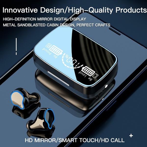 3D Touch Bluetooth 5.1 Ohrhörer 9000 mAh LED-Display Drahtlose Headsets Rauschunterdrückung Headset 9D HiFi Stereo Kopfhörer IPX7 Wasserdicht