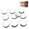 1Pair Colorful Brackets Dental Fake Braces With Hook Temporary Tooth Decoration With Metal Wires Bracket Ligature Tie