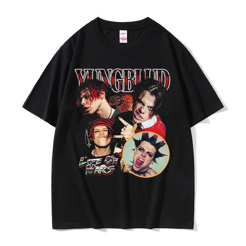 2026 Summer Cotton Tee Punk Rock Graphic Unisex WOMEN Plus Size Loose Casual Hip Hop Streetwear Breathable Top Y2k