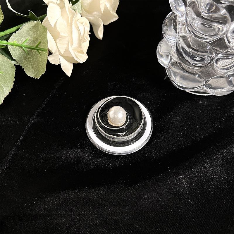 Magnetic Mobile Phone Airbag Bracket Magsafe Desktop Retractable Rhinestone Light Luxury Gemstone Pearl Lazy Ring Buckle