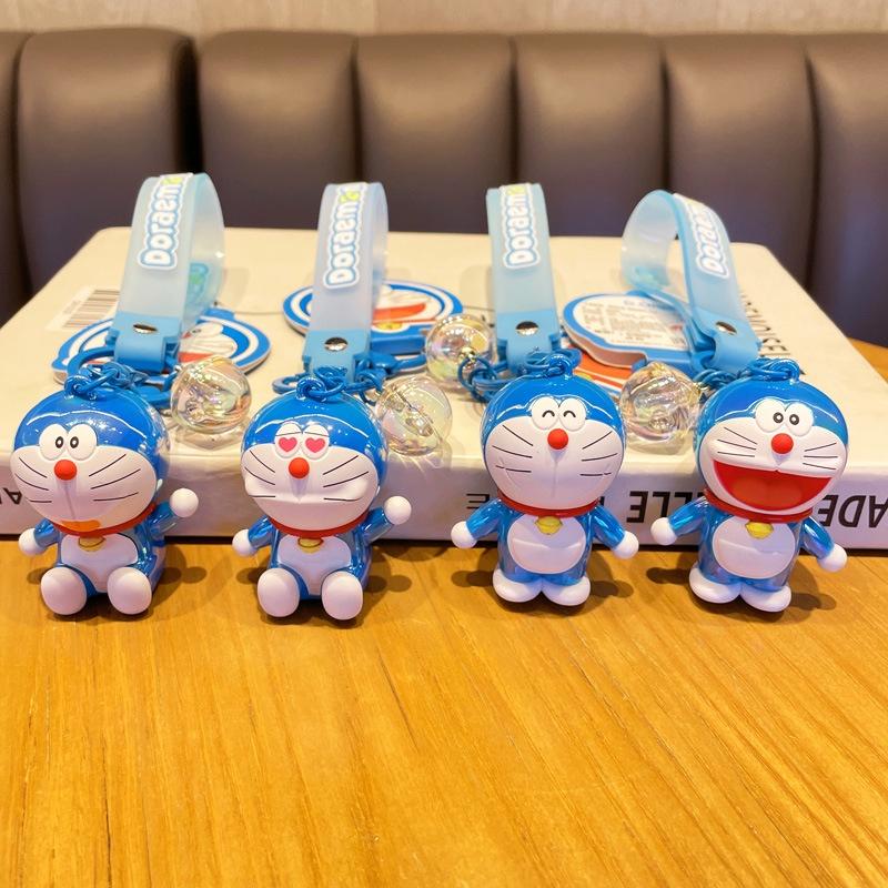 Authentic Creative Doraemon Colorful Pendant Cartoon Car Keychain Bag Decoration Wholesale