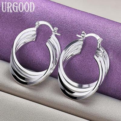 Orecchini Geometrici in Argento Sterling 925 Gioielli Romantici