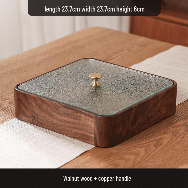 

Naijiang New Chinese Walnut Divided Serving Tray