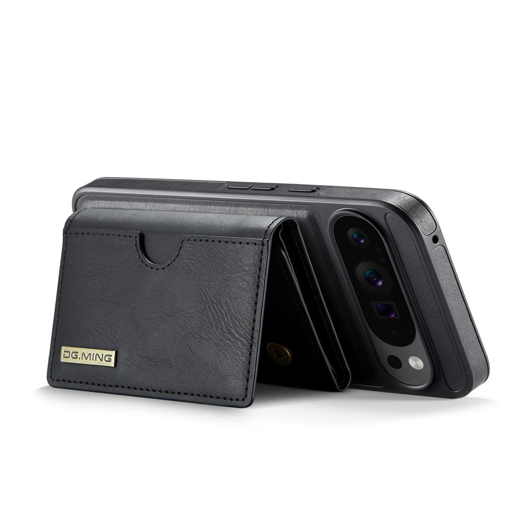 DG.MING M6 Series For Google Pixel 10 Pro XL Case Magnetic Wallet PU + PC + TPU Phone Cover