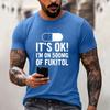 Men's Funny Letter Print Loose Fit Casual T-Shirt for Everyday Wear