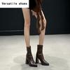 Street Style High Heel Women Ankle Boots Fashion Pointed Toe Shoes Winter Ladies Elegant Short Botas De Mujer