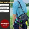 Fishing Tackle Shoulder Bag Storage Bag Portable Fishing Rod Holder Outdoor Sports Bag Multifunctional Waist Bag Lure Bag