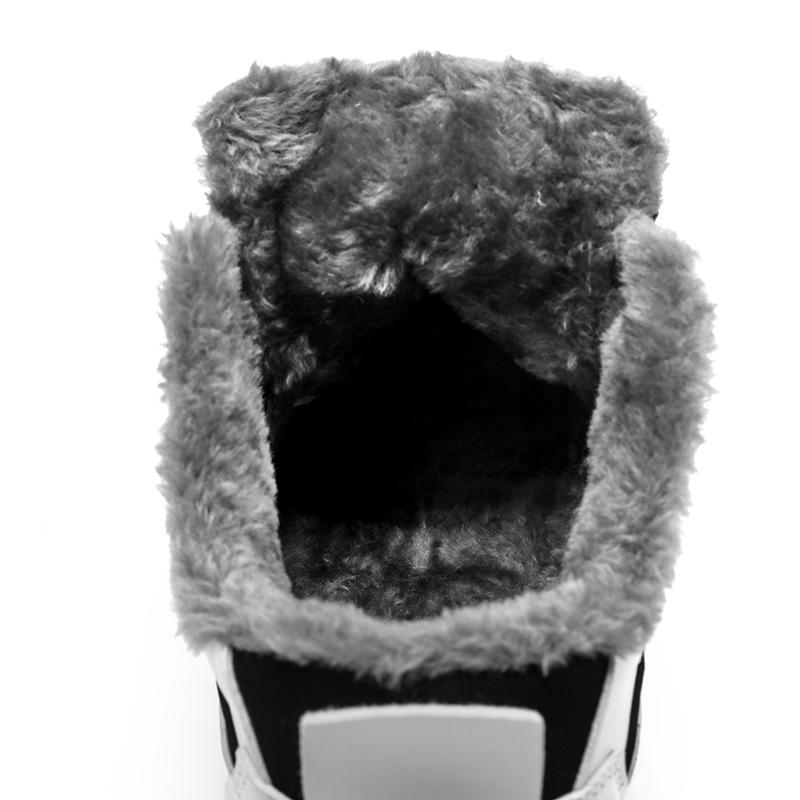 Sapatos masculinos tênis com cadarço mocassim sapatos de inverno forro de pele quente sapatos casuais leves calçados masculinos para caminhada