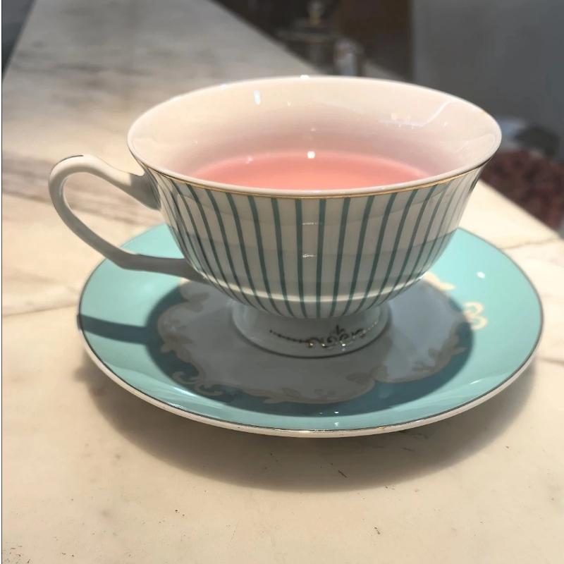 220ml Nordic Bone China Coffee Cup Set, Vintage English Style Tea & Coffee Mug Set