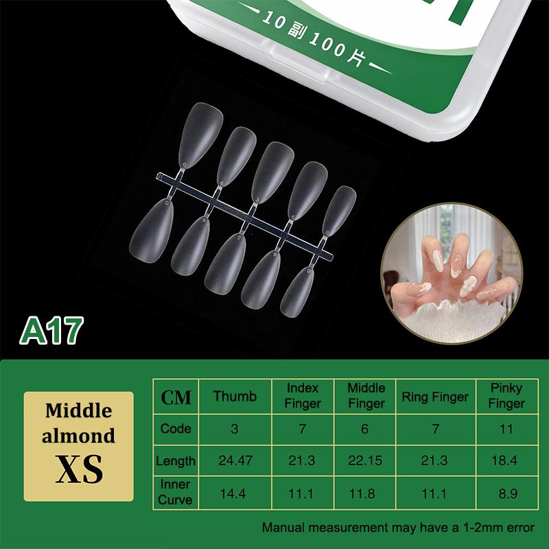100Pcs/Box Matte Fake Nails No Polishing Press On False Nails Medium Short Design High Matt Soft Gel Nail Tips For Extension