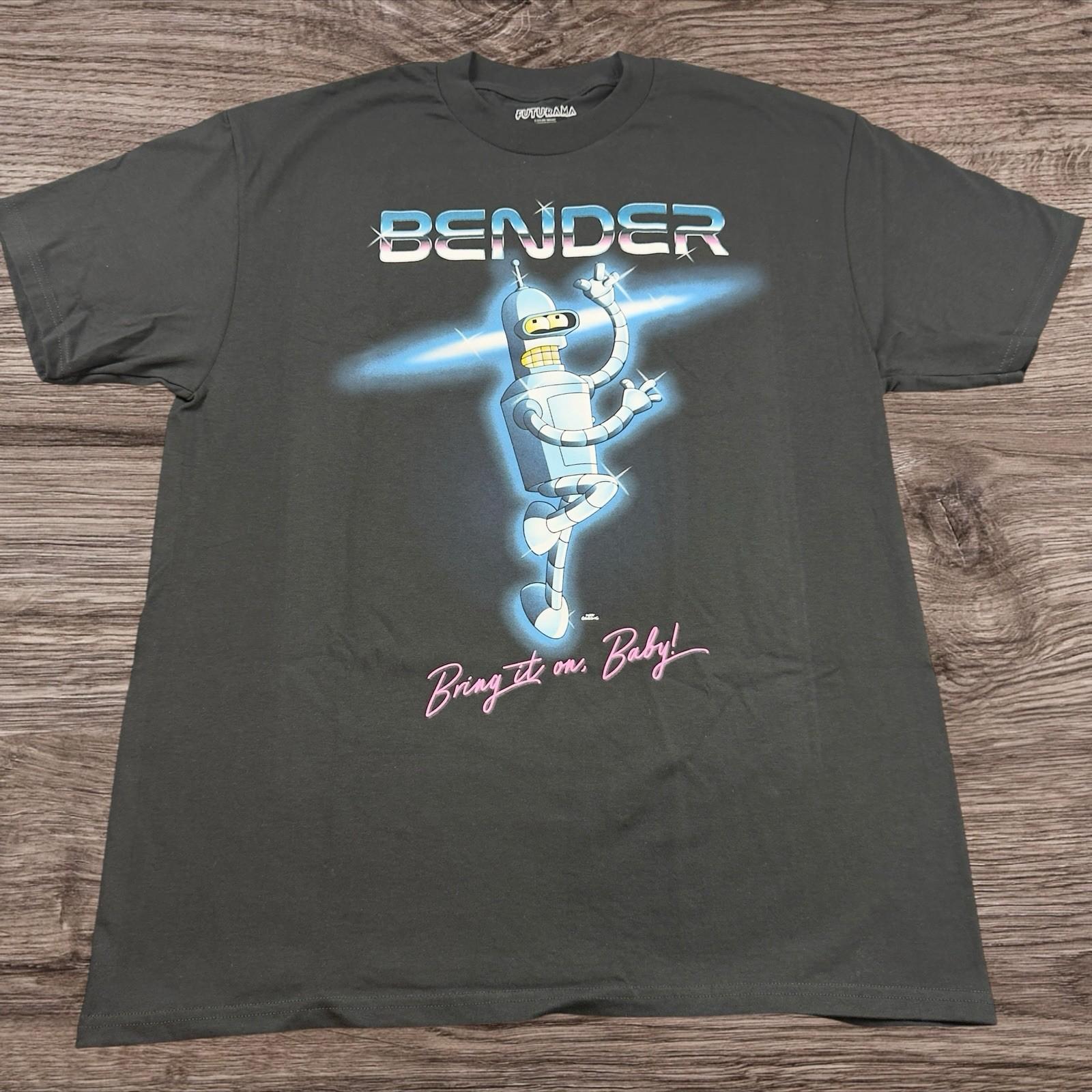 Futurama “Bender” Graphic Adult Size 2X-Large Unisex T-Shirt M