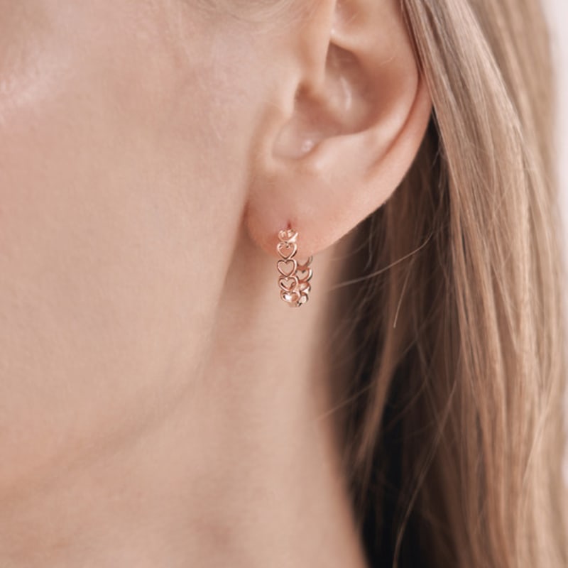 ELLE Jewelry 14K Heartful Ring Earrings (Gold Pin) ELGPEE477