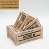 Vintage Weathered Wooden Slat Display Box for Decorative Props and Weddings