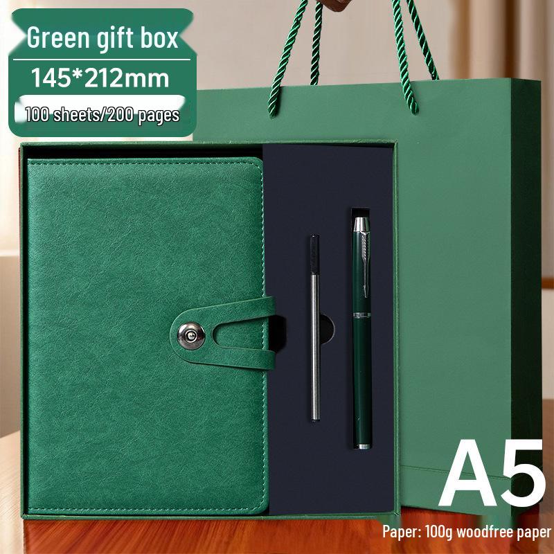A5 Custom Logo Engraved Thickened Business Office Notebook