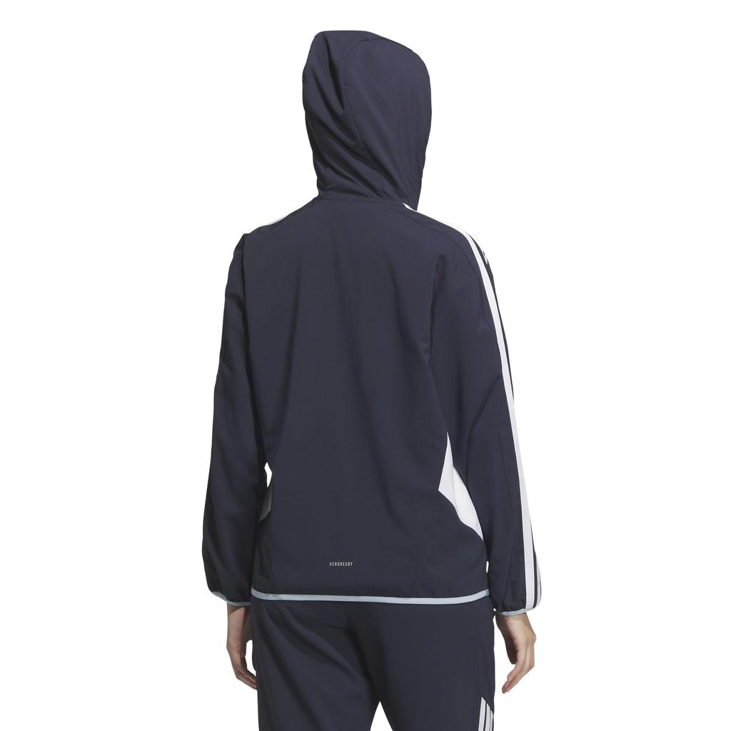 Adidas JSY05 Legend Ink Seasonal Loose Color Hooded Cross Jacket Women's Hoodie, Sportswear, Fit, Block, (JP0000)