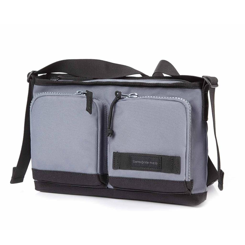 Korean Enderby Crossbody Front Zipper Padded Shoulder Iron One Size [Samsonite Red] Shoulder/Crossbody Bag, Design, Bag, Pocket, Strap, Gray,