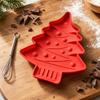Christmas Tree Silicone Mold for Baking Cake Cookie Pudding Chocolate Mold Flexible Non-Stick Bakeware Kitchen Tool for Holiday Desserts
