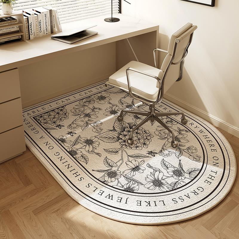 Computer Chair Non-Slip Mat Bedroom Dresser Chair Foot Mat Study Swivel Chair Floor Protection Mat Under Desk Carpet