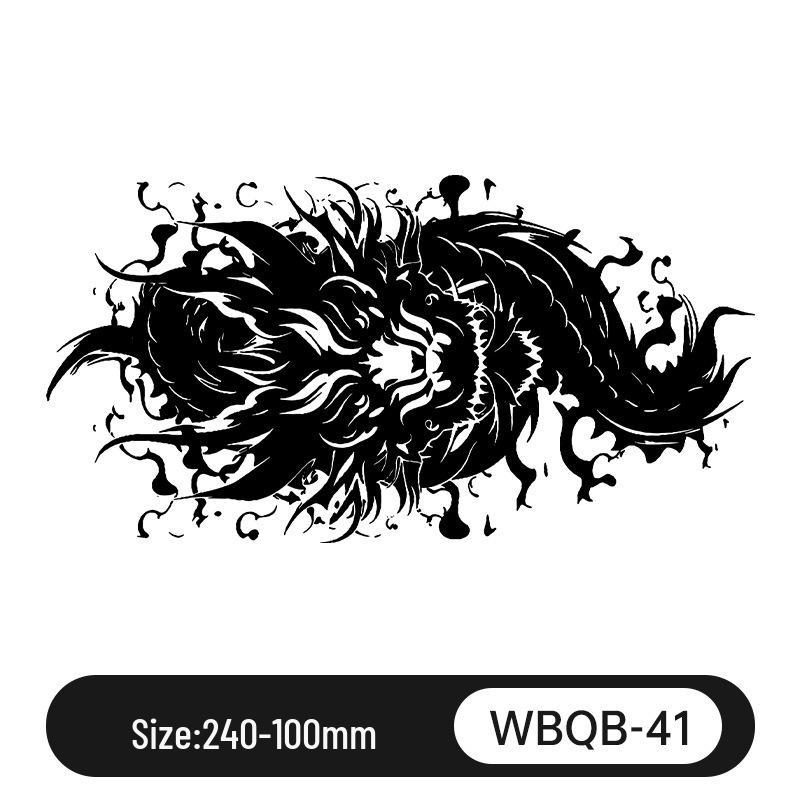 Waterproof Herbal Juice Tattoo Decals - Semi-Permanent, Non-Reflective for Men & Women’s Arms, Chest, Back