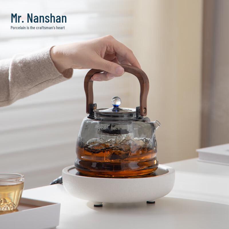 Nanshan Xiansheng Heat-Resistant Glass Steaming Teapot Set