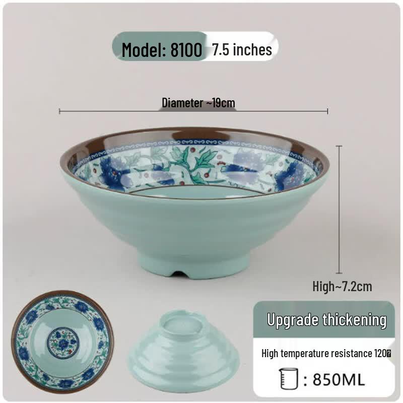 Upgraded Thickened Melamine Ramen Bowl