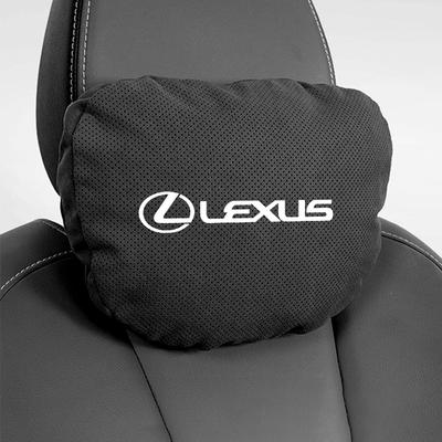 Suede Car Seat Headrest Cotton Neck Pillow For RX330 IS250 Ct200h ES300h RX350 IS300h Auto Interior Lumbar Pillow Keychain
