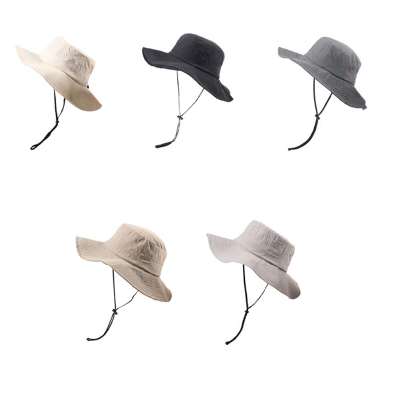Comfortable Sun Hat For Men And Women With Wide Brims Sun Protection Breathable Fishing Cap for Outdoor Hiking Camping