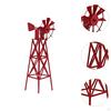 Mini Windmill Ornament Statue Resin Craft Micro Landscape Decor Multifunctional 3.94 Inch Tall Tiny