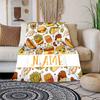 Hamburger Sandwich Customize Your Name Blanket Warm Comfortable And Soft Blankets Are Suitable For Home Lunch Break Blanket Office Sofa Sofa Gift To