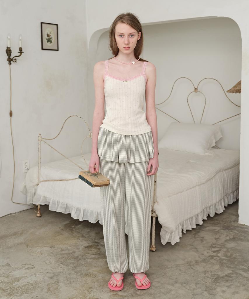 FUNFROMFUN Little Bloom Lace Top, Cream