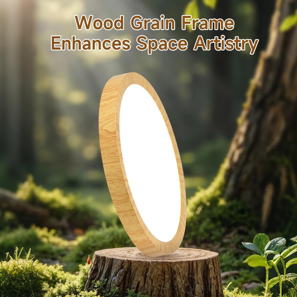 Ultraflache LED-Deckenleuchte 3 Farben Deckenlampe Zifferblattsteuerung 220V Wohnzimmer Schlafzimmer Küche Aufputz-Panel Deckenleuchten