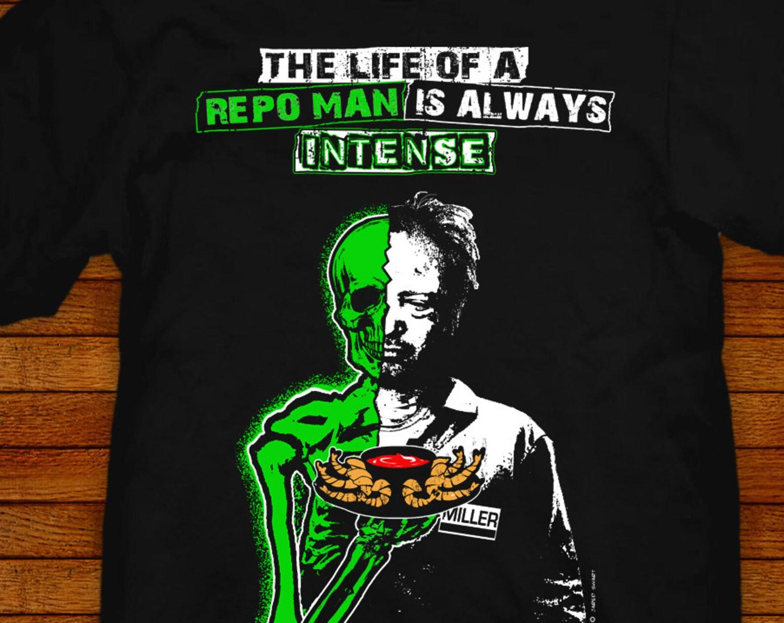 Repo Man T shirt: 1984 80s Punk Scifi Movie Inspired Design S