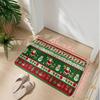 1pc Christmas Kitchen Mat Rug Set Doormat Carpet Non-Slip Great for Farmhouse Hallway Home Office Sink Laundry Room Floor Decor