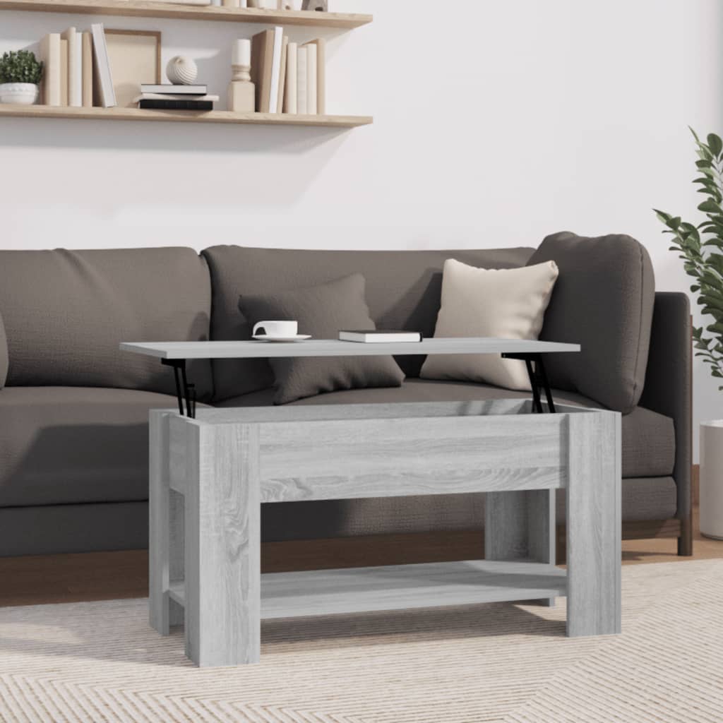 Coffee Table, Grey Sonoma Oak, 101x49x52 Cm