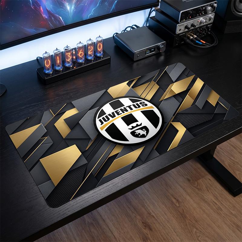 Duża Podkładka pod Mysz z Nadrukiem Juventus FC, Antypoślizgowa Miękka Gumowa Mata na Biurko do Gier dla Biura Laptopa Komputera Dekoracja