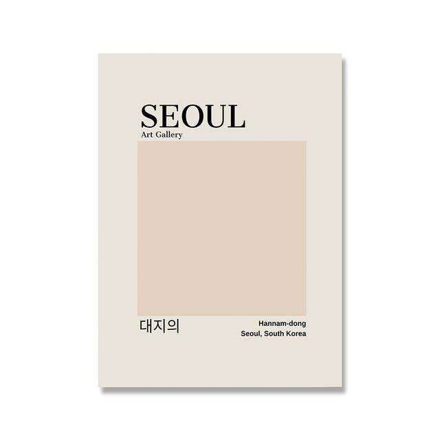 

Сеул печатный настенный художественный постер городской цифровой принт эстетика минималистский современный холст живопись абстрактный ретро скандинавский домашний декор 21cm×30cm NoFrame