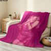Sabrina Carpenter Print Flannel Blanket, High Quality Comfortable for All Seasons, Home Decor, Warmth and Comfort, Perfect for Christmas Gifts